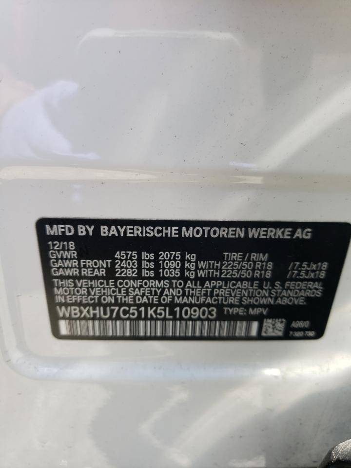 WBXHU7C51K5L10903 2019 BMW X1 Sdrive28I