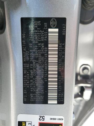 4T1G11AKXPU748769 2023 TOYOTA CAMRY - Image 12