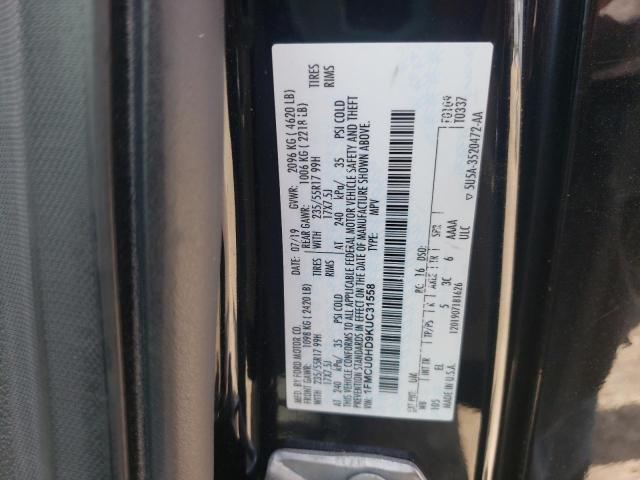 2019 FORD ESCAPE SEL - 1FMCU0HD9KUC31558