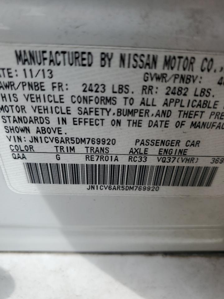 JN1CV6AR5DM769920 2013 Infiniti G37