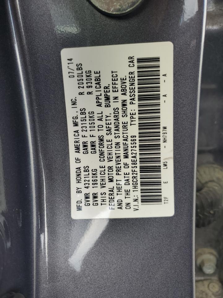 1HGCR2F58EA275569 2014 Honda Accord Sport