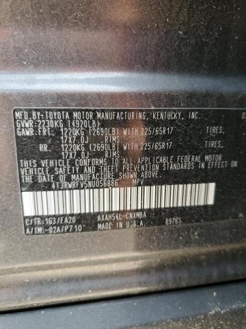 2022 TOYOTA RAV4 XLE - 4T3RWRFV5NU056886