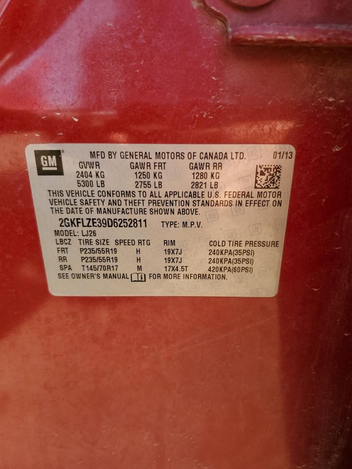 2GKFLZE39D6252811 2013 GMC Terrain Denali