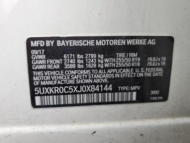 2018 BMW X5 xDrive35I VIN: 5UXKR0C5XJ0X84144 Lot: 54764514