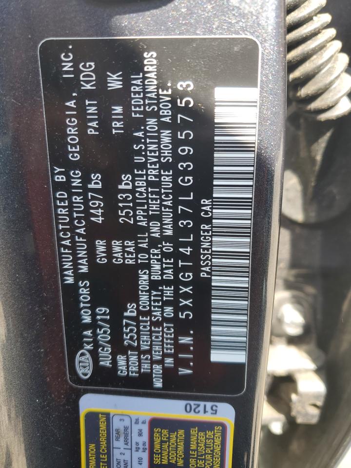 5XXGT4L37LG395753 2020 Kia Optima Lx