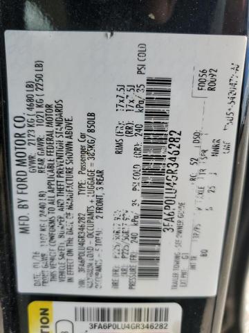 3FA6P0LU4GR346282 2016 FORD FUSION - Image 12