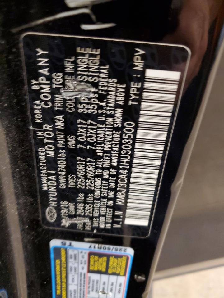 KM8J3CA41HU303500 2017 Hyundai Tucson Limited