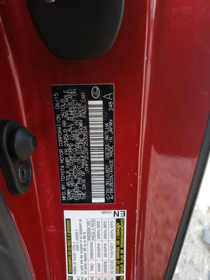 JTHFF2C2XF2533504 2015 Lexus Is 250