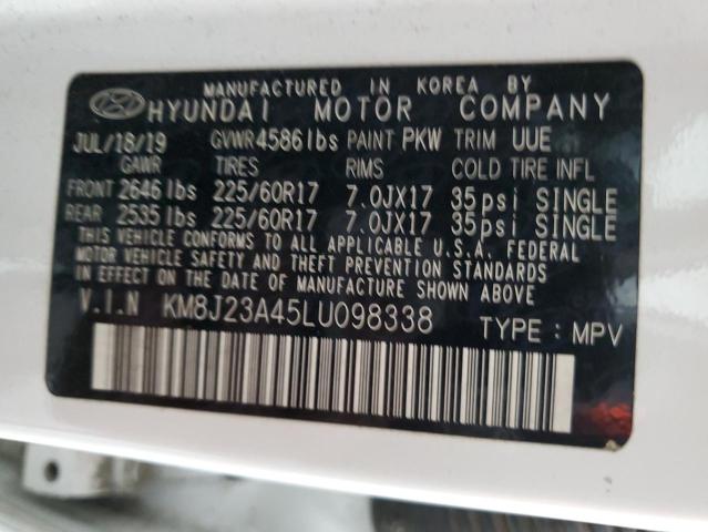 2020 Hyundai Tucson Se VIN: KM8J23A45LU098338 Lot: 56242414