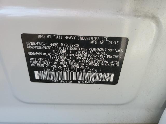 2015 Subaru Forester 2.5I Limited VIN: JF2SJARC4FH580406 Lot: 54536194