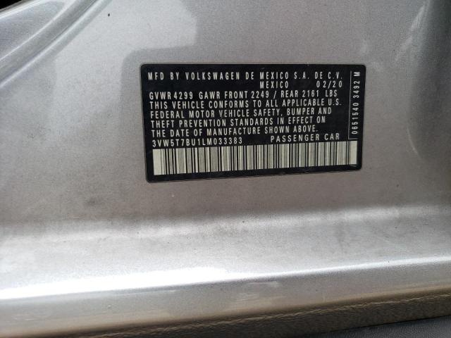 2020 Volkswagen Jetta Gli VIN: 3VW5T7BU1LM033383 Lot: 54617494