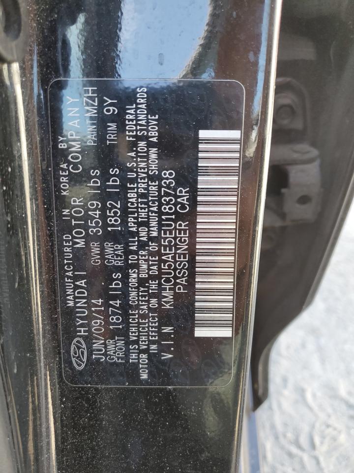 KMHCU5AE5EU183738 2014 Hyundai Accent Gls