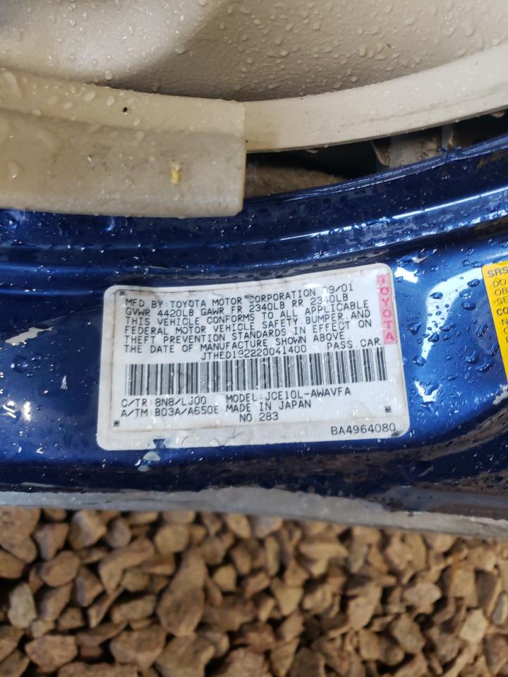 JTHED192220041400 2002 Lexus Is 300 Sportcross