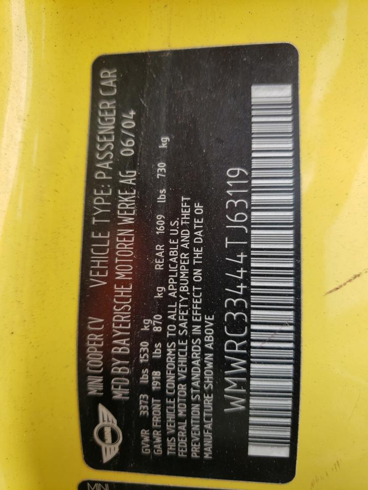 WMWRC33444TJ63119 2004 Mini Cooper