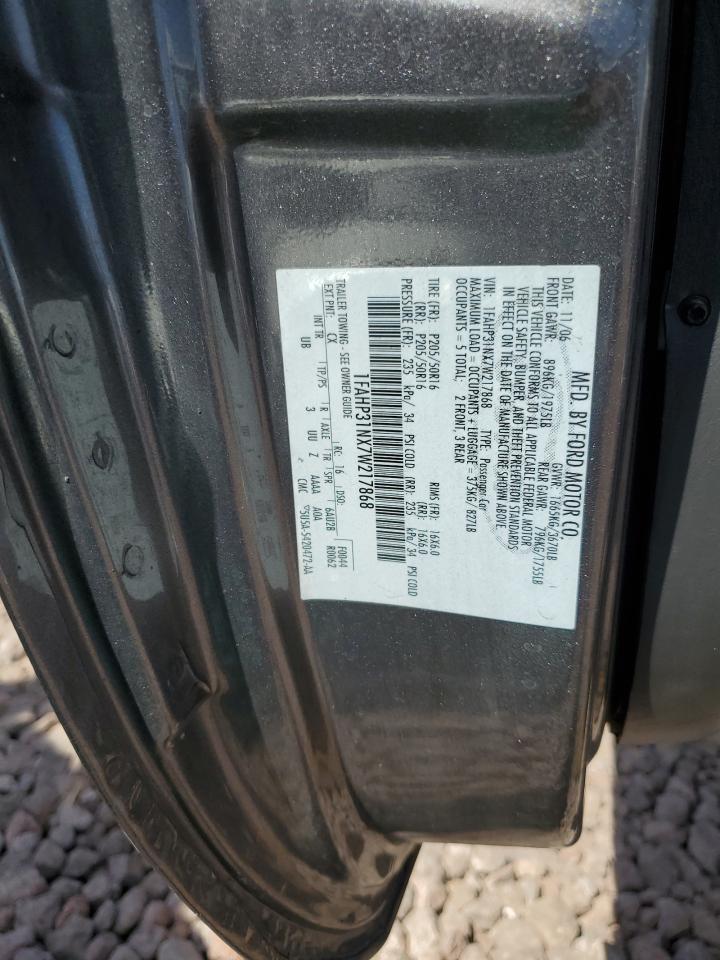 1FAHP31NX7W217868 2007 Ford Focus Zx3