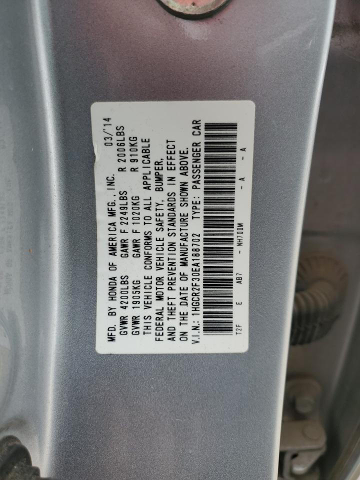 1HGCR2F30EA188702 2014 Honda Accord Lx