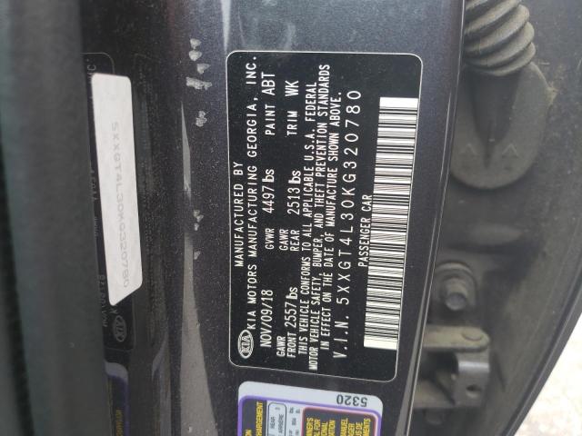 2019 Kia Optima Lx VIN: 5XXGT4L30KG320780 Lot: 52997894