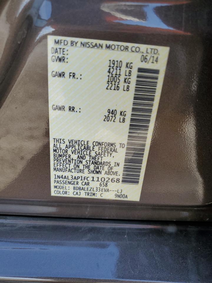 1N4AL3AP1FC110268 2015 Nissan Altima 2.5