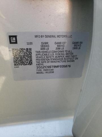 2021 CHEVROLET MALIBU LS - 1G1ZC5ST9MF035876