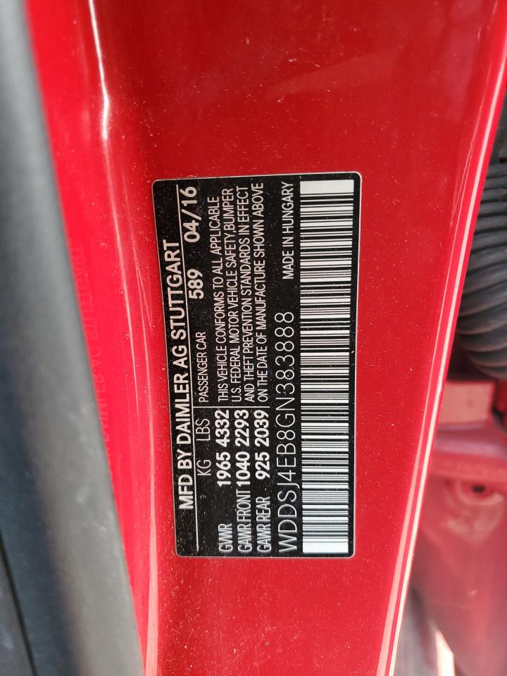 WDDSJ4EB8GN383888 2016 Mercedes-Benz Cla 250