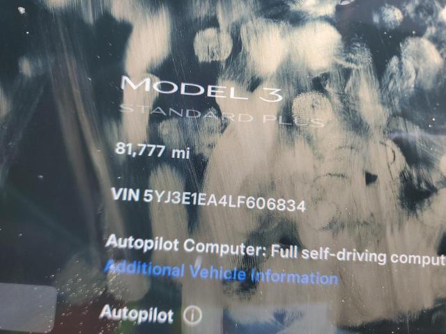 2020 Tesla Model 3 VIN: 5YJ3E1EA4LF606834 Lot: 53832804