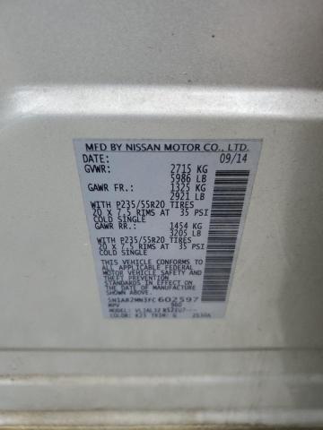 2015 Nissan Pathfinder S VIN: 5N1AR2MN3FC602597 Lot: 53993894