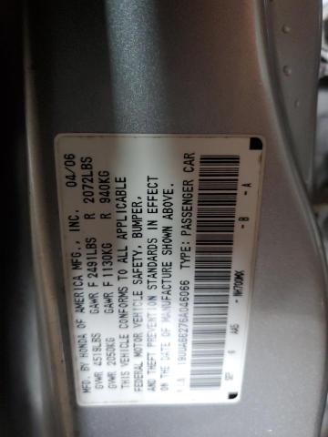 2006 Acura 3.2Tl VIN: 19UUA66276A046066 Lot: 53217054