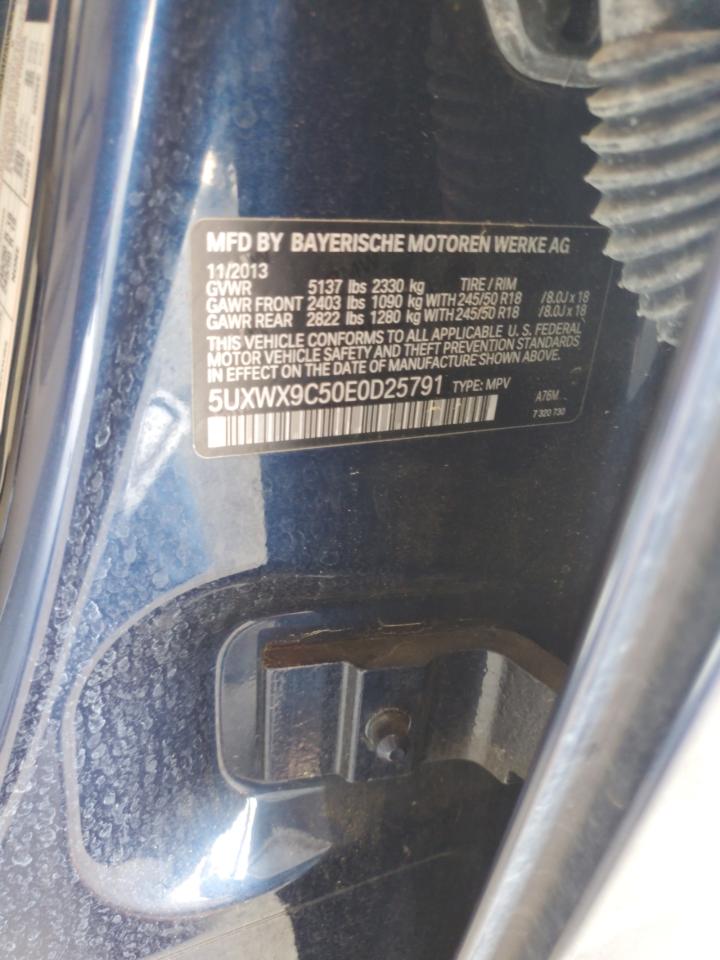 5UXWX9C50E0D25791 2014 BMW X3 xDrive28I