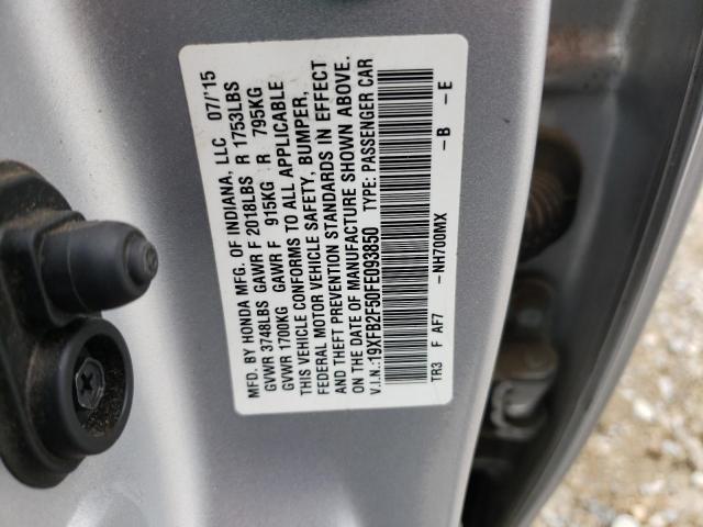 2015 HONDA CIVIC LX - 19XFB2F50FE093850