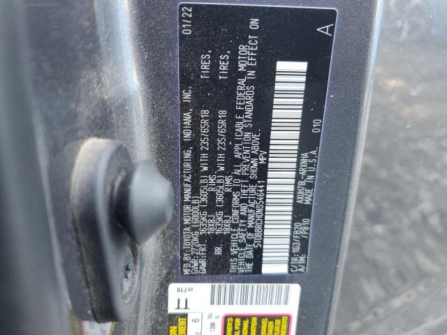 2022 Toyota Highlander Hybrid Le VIN: 5TDBBRCH0NS546441 Lot: 55749524