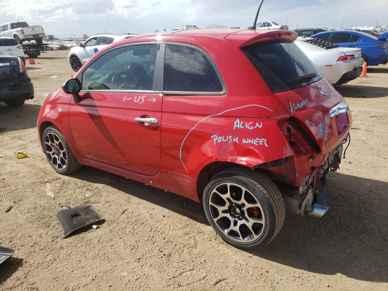 2013 Fiat 500 Sport vin: 3C3CFFHH3DT698478