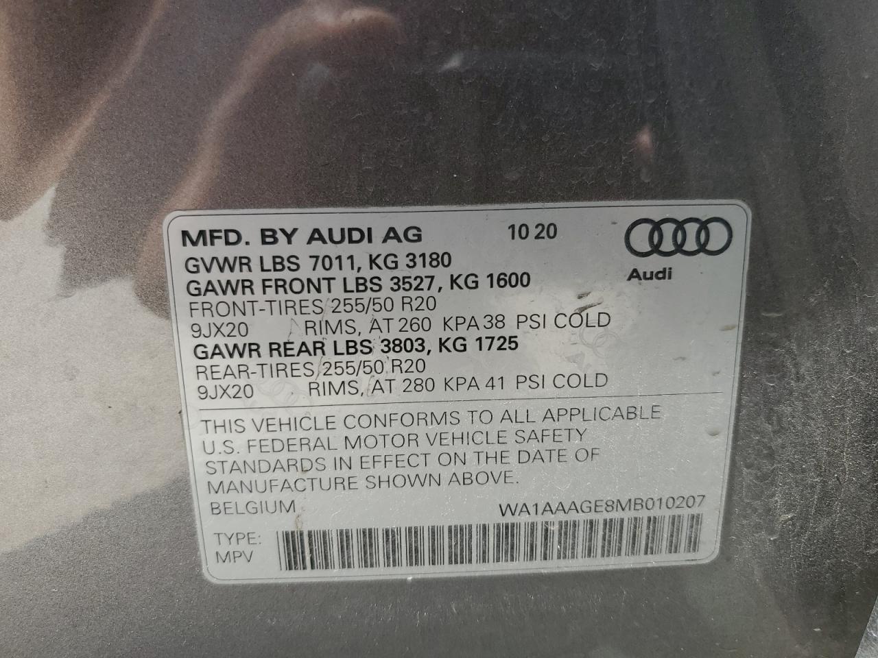 WA1AAAGE8MB010207 Audi e-tron 2021. Фото: 12