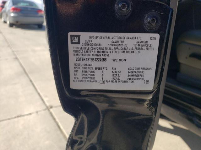 2005 GMC New Sierra K1500 VIN: 2GTEK13T951224956 Lot: 54288814