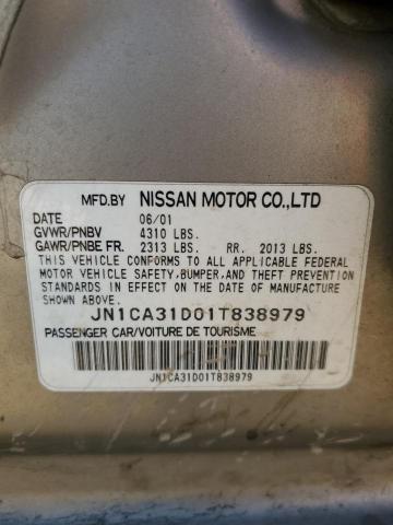 2001 Nissan Maxima Gxe VIN: JN1CA31D01T838979 Lot: 54152684