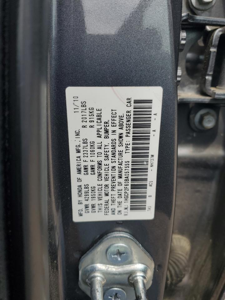 1HGCP2F60BA057555 2011 Honda Accord Se