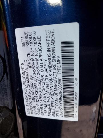 2022 Honda Pilot Exl VIN: 5FNYF6H5XNB008961 Lot: 54438344