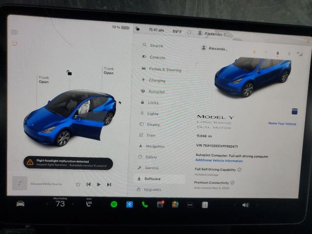 2023 Tesla Model Y VIN: 7SAYGDEEXPF692471 Lot: 56000154