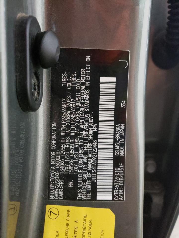 JTEES41A092122448 2009 Toyota Highlander