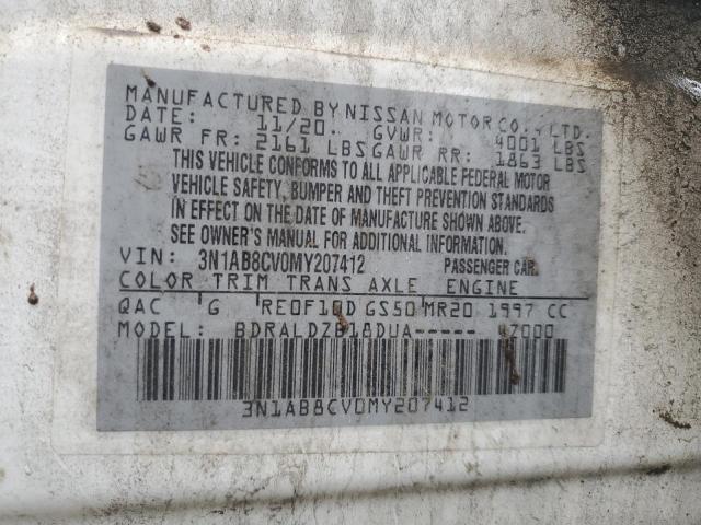 2021 Nissan Sentra Sv VIN: 3N1AB8CV0MY207412 Lot: 54919554