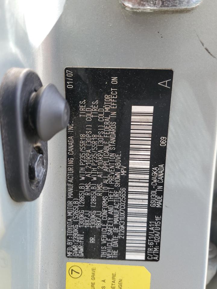 2T2GK31UX7C025656 2007 Lexus Rx 350