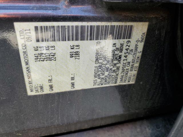 2012 Nissan Altima Base VIN: 1N4AL2AP1CC145429 Lot: 57442184