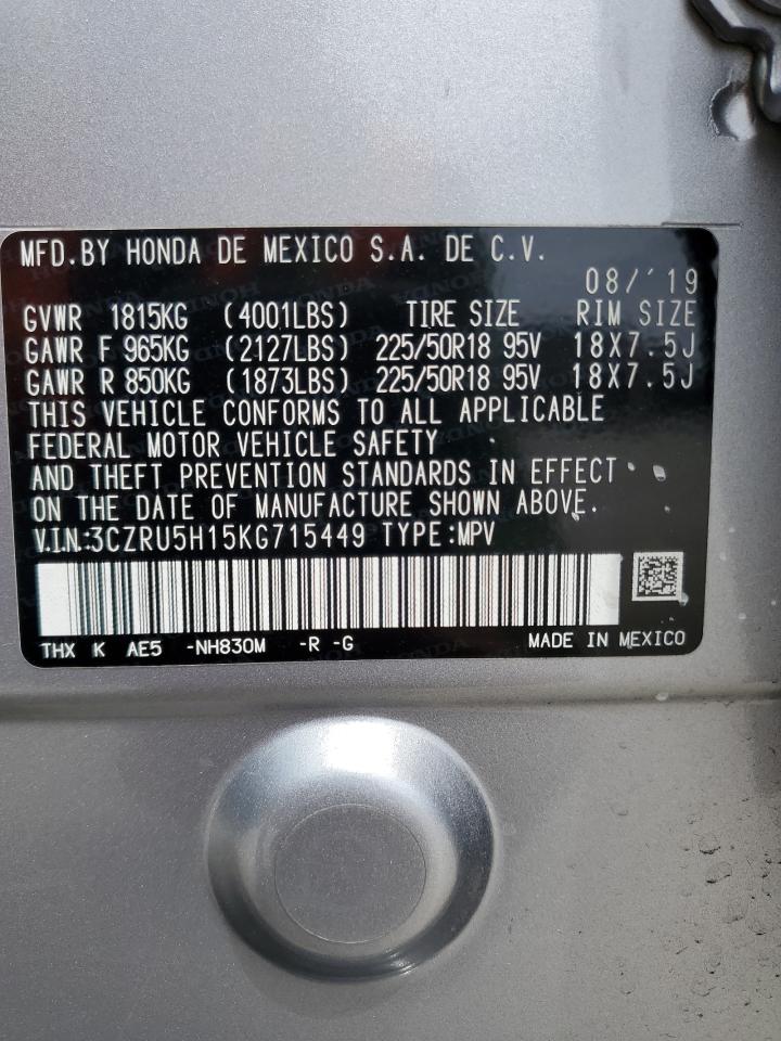 3CZRU5H15KG715449 2019 Honda Hr-V Sport