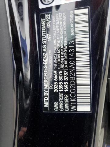 2022 Mercedes-Benz Eqs Sedan 450+ VIN: W1KCG2DB2NA014313 Lot: 56530564