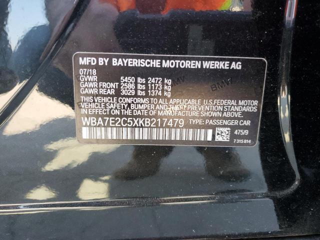 VIN WBA7E2C5XKB217479 2019 BMW 7 Series, 740 I no.12