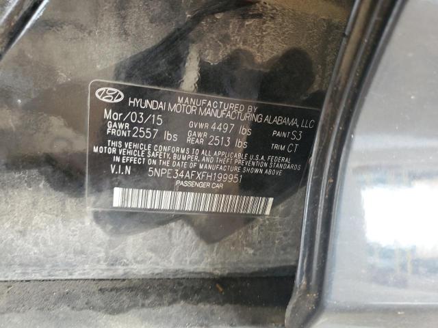2015 Hyundai Sonata Sport VIN: 5NPE34AFXFH199951 Lot: 55528094