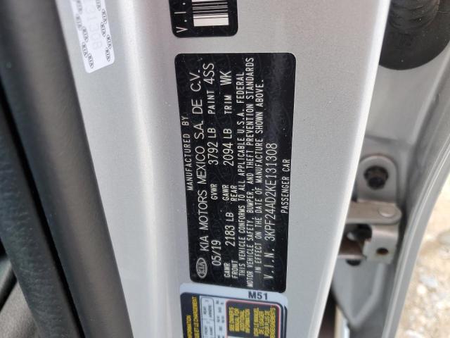 3KPF24AD2KE131308 2019 KIA FORTE - Image 13