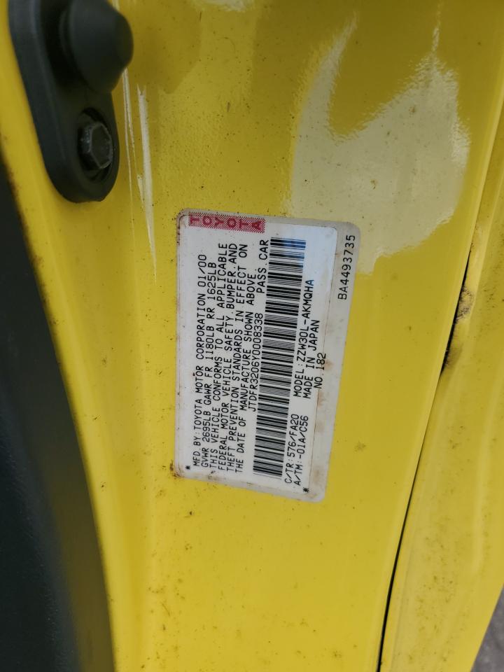 JTDFR3206Y0008338 2000 Toyota Mr2 Spyder