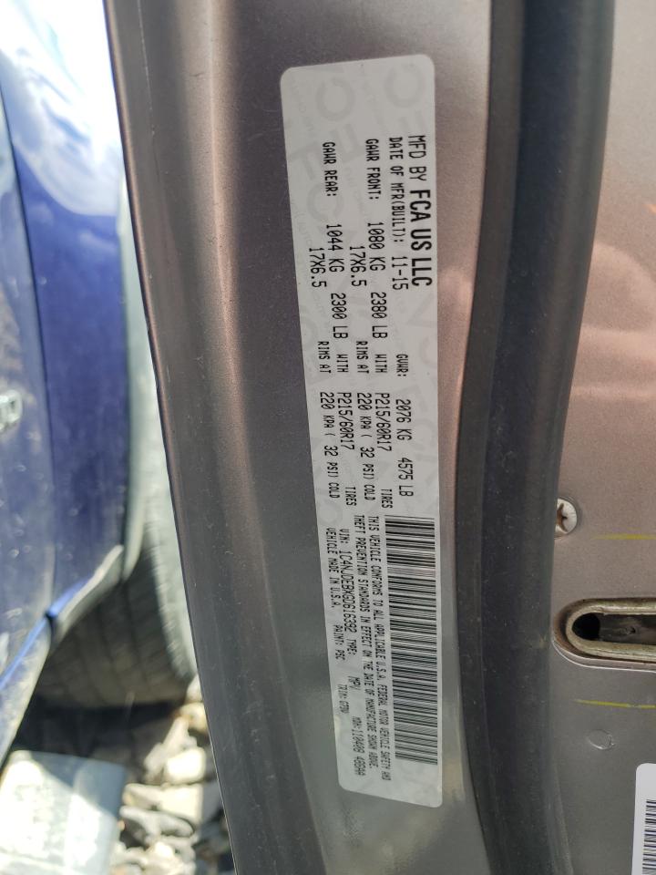 1C4NJDEBXGD616392 2016 Jeep Compass Latitude