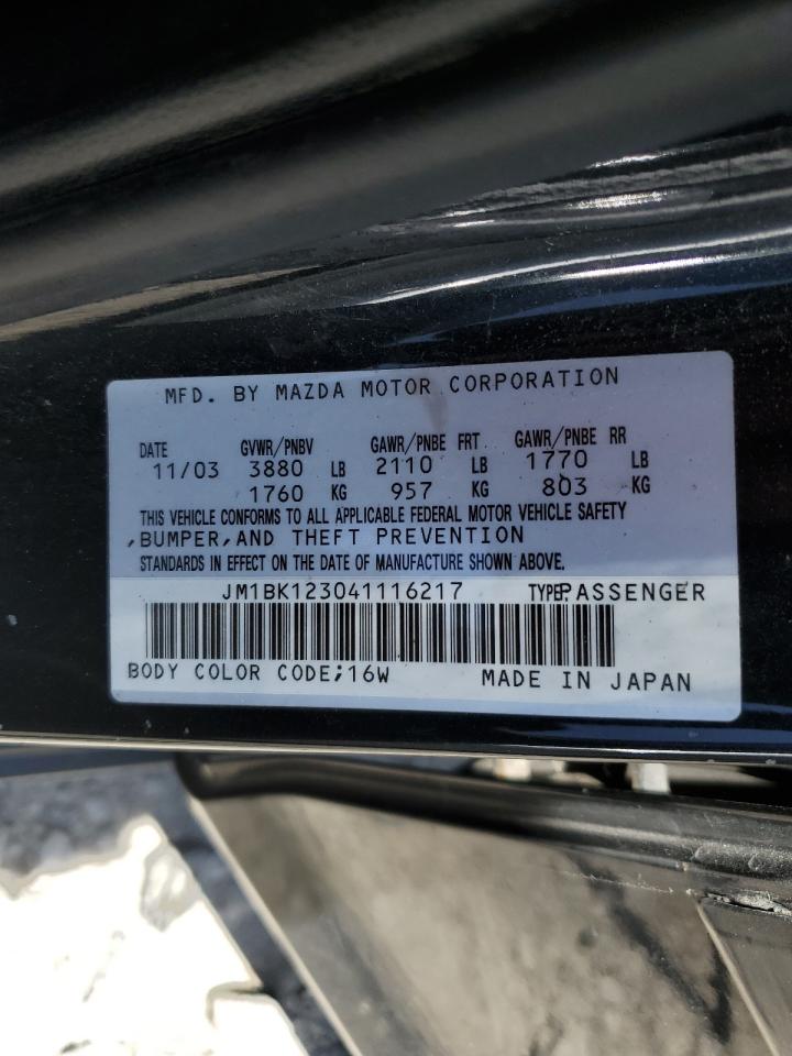 JM1BK123041116217 2004 Mazda 3 S