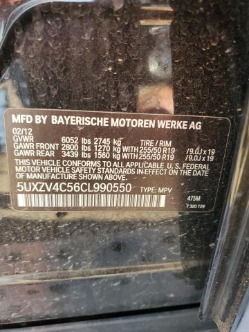 2012 BMW X5 xDrive35I VIN: 5UXZV4C56CL990550 Lot: 56476234
